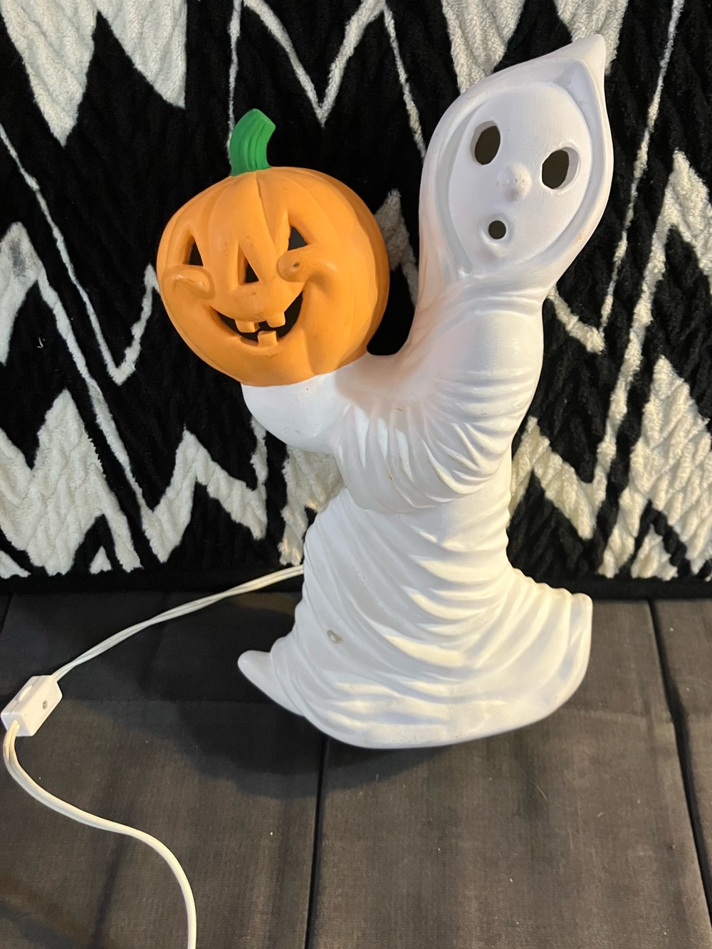 Ghost Jack o lantern light blow mold style